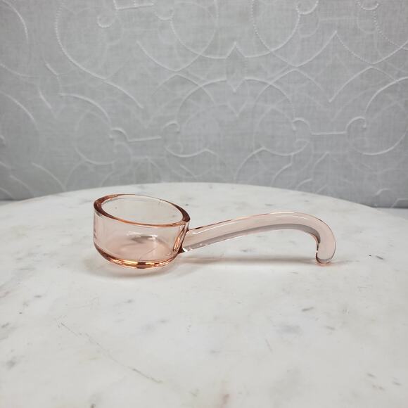 Vintage Pink Depression Glass Spoon 5" Condiment Gravy Sauce Mayonnaise Ladle - Picture 6 of 8